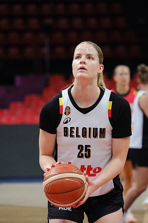 Becky Massey (basketball) 25 Belgium practice 20250623