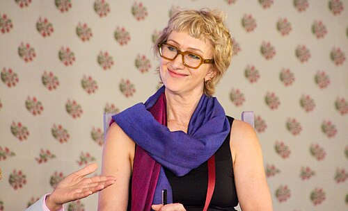 Bee Rowlatt, writer, at the 2025 Jaipur Literature Festival in Jaipur, India.