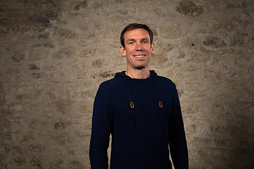 Ben Haldeman, Founder of LifeShip, at the WikiPortraits studio at the 2025 SXSW Festival.