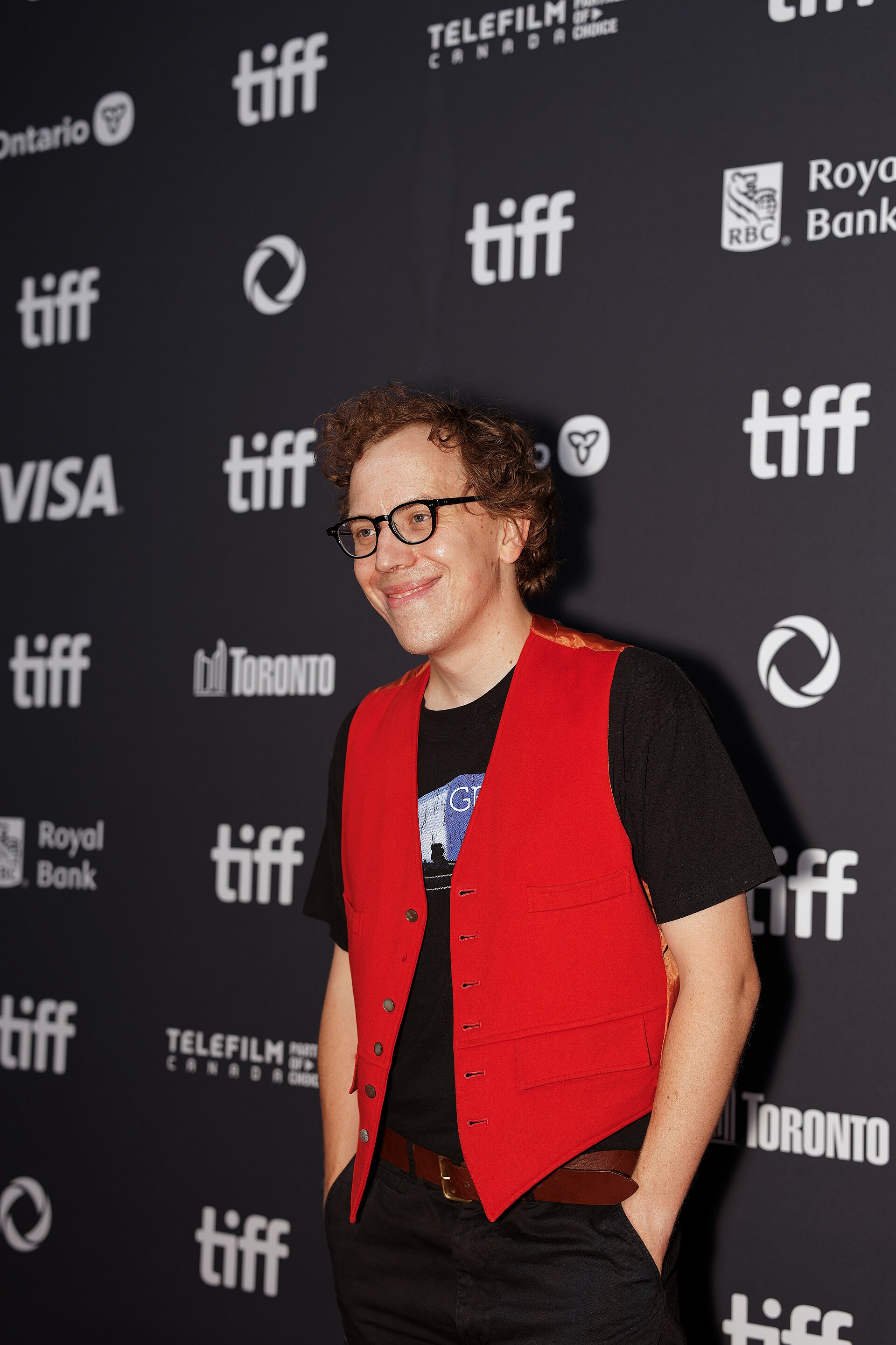 Ben Petrie, Writer, Producer, Actor, at the 2025 Toronto International Film Festival (TIFF) for the movie Dead Lover.