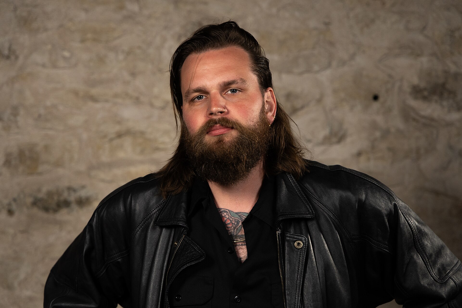 Benjamin Kodboel, Documentary Director, at the WikiPortraits studio at the 2025 SXSW Festival.