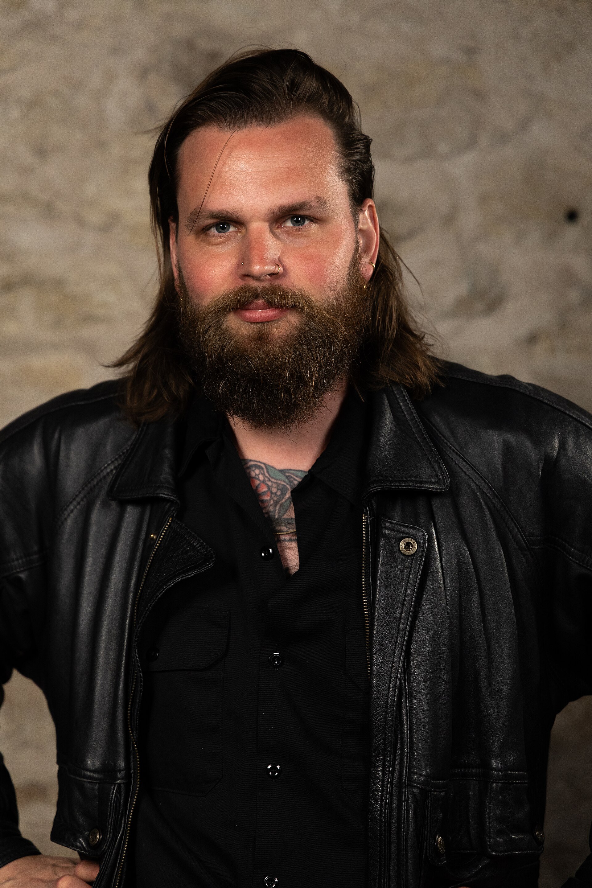 Benjamin Kodboel, Documentary Director, at the WikiPortraits studio at the 2025 SXSW Festival.