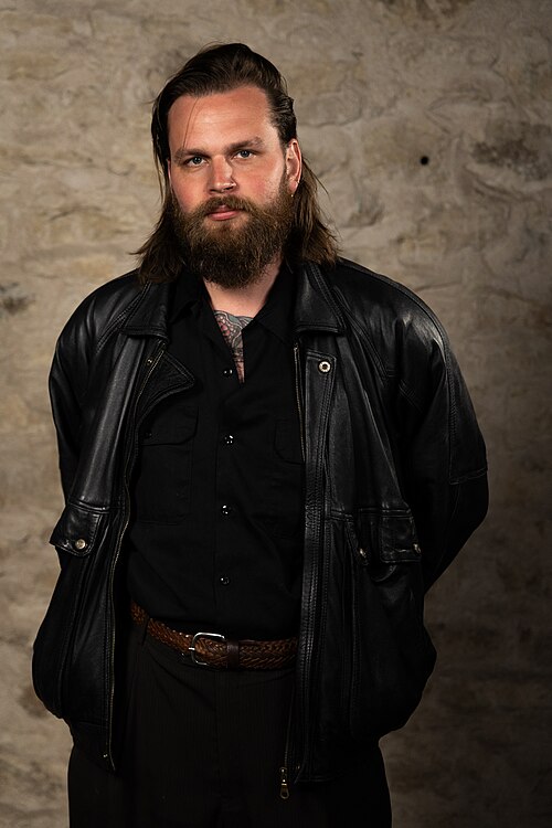 Benjamin Kodboel, Documentary Director, at the WikiPortraits studio at the 2025 SXSW Festival.