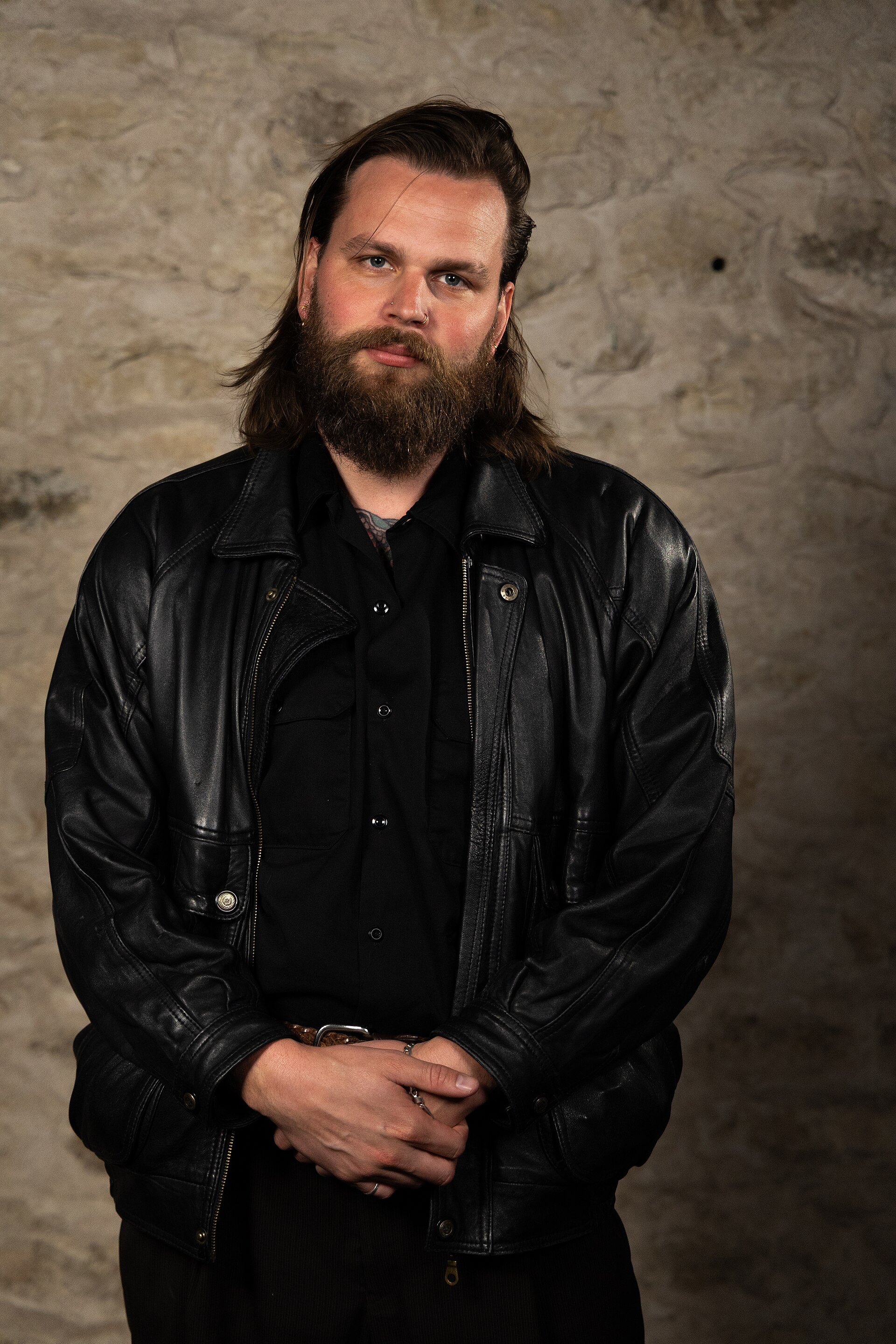 Benjamin Kodboel, Documentary Director, at the WikiPortraits studio at the 2025 SXSW Festival.