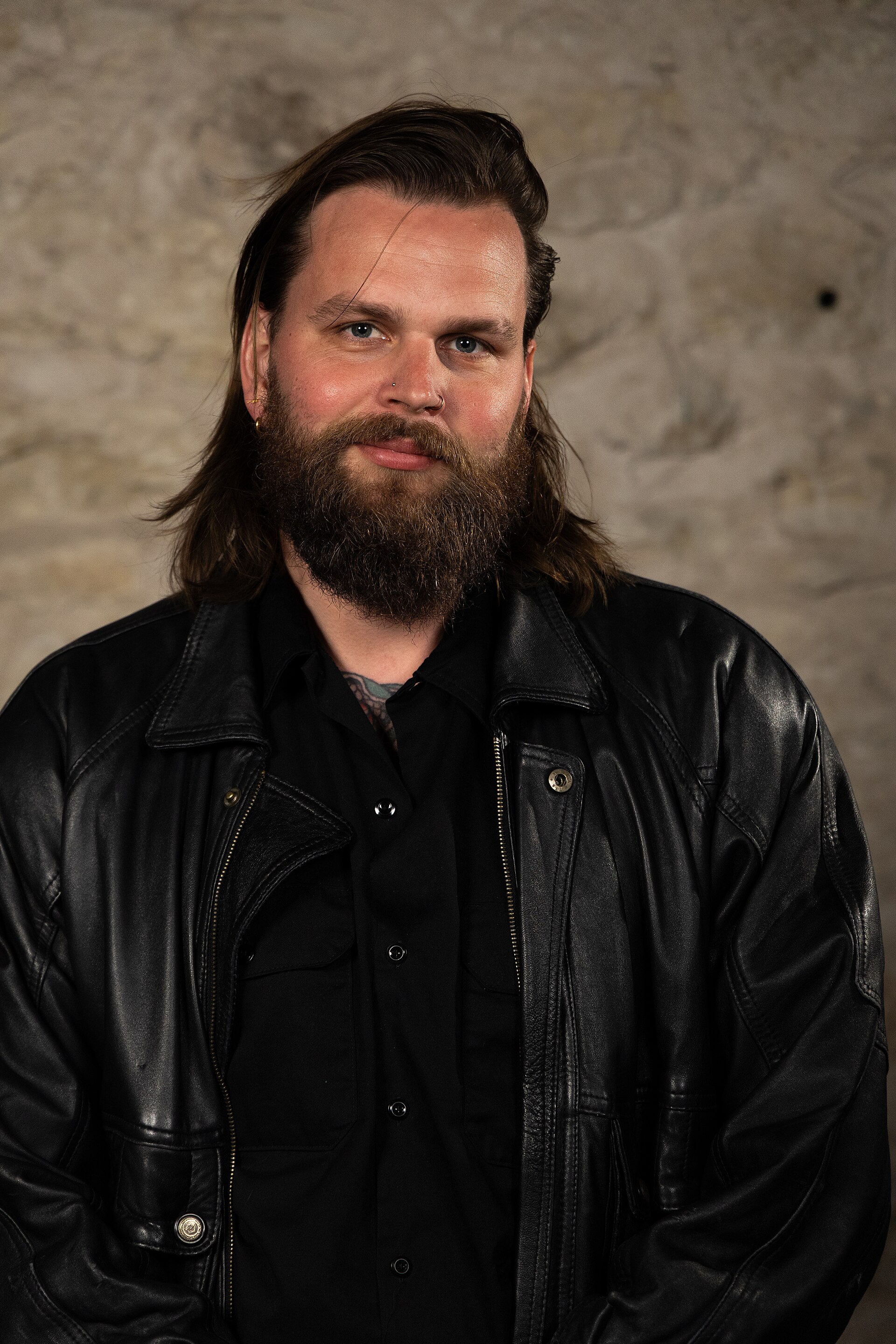 Benjamin Kodboel, Documentary Director, at the WikiPortraits studio at the 2025 SXSW Festival.