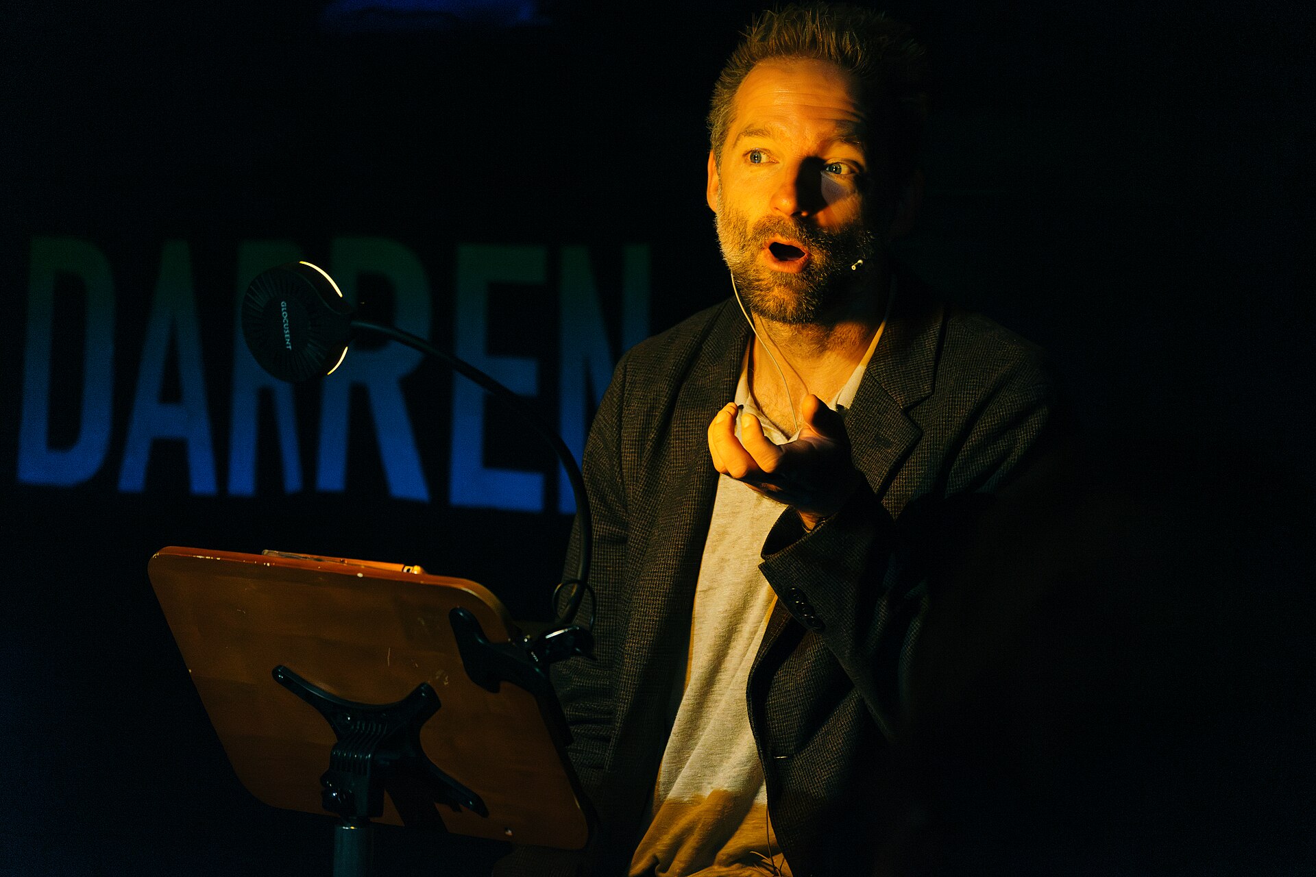 Benji Waterhouse performing at the 2025 Edinburgh Festival Fringe