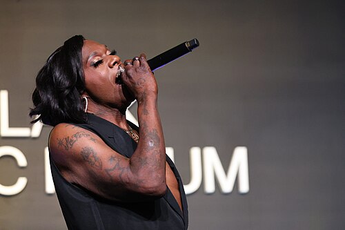 Big Freedia performing at Essence Fest 2025 at the GBEF