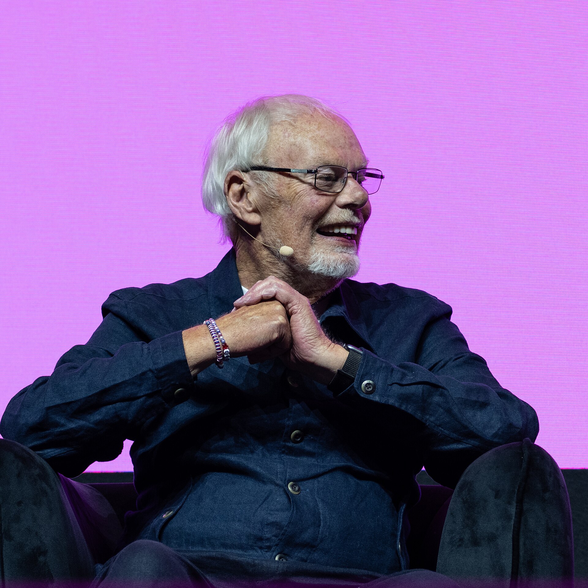 Bob Harris OBE, British radio presenter, at the 2025 SXSW London festival in London, England.