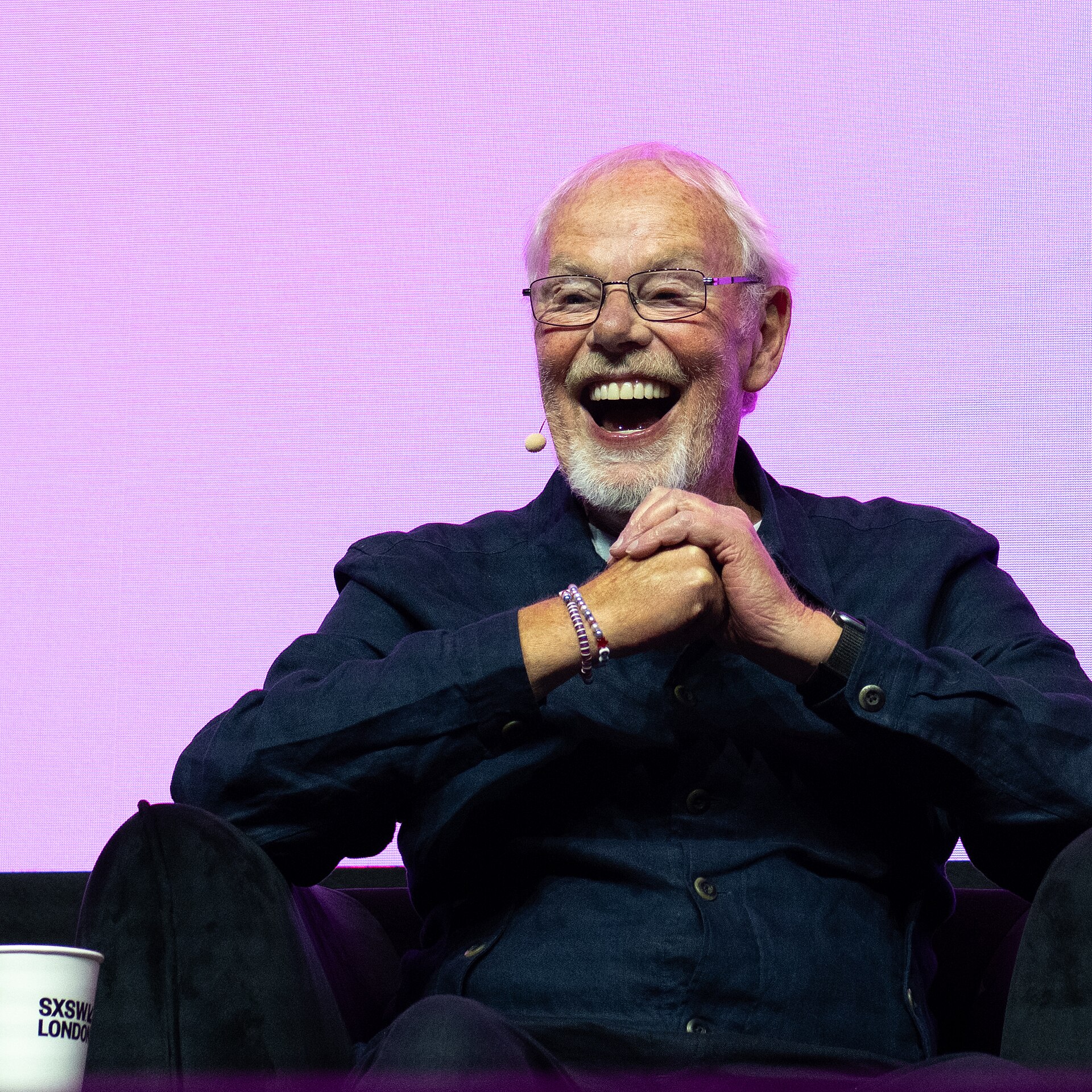 Bob Harris OBE, British radio presenter, at the 2025 SXSW London festival in London, England.