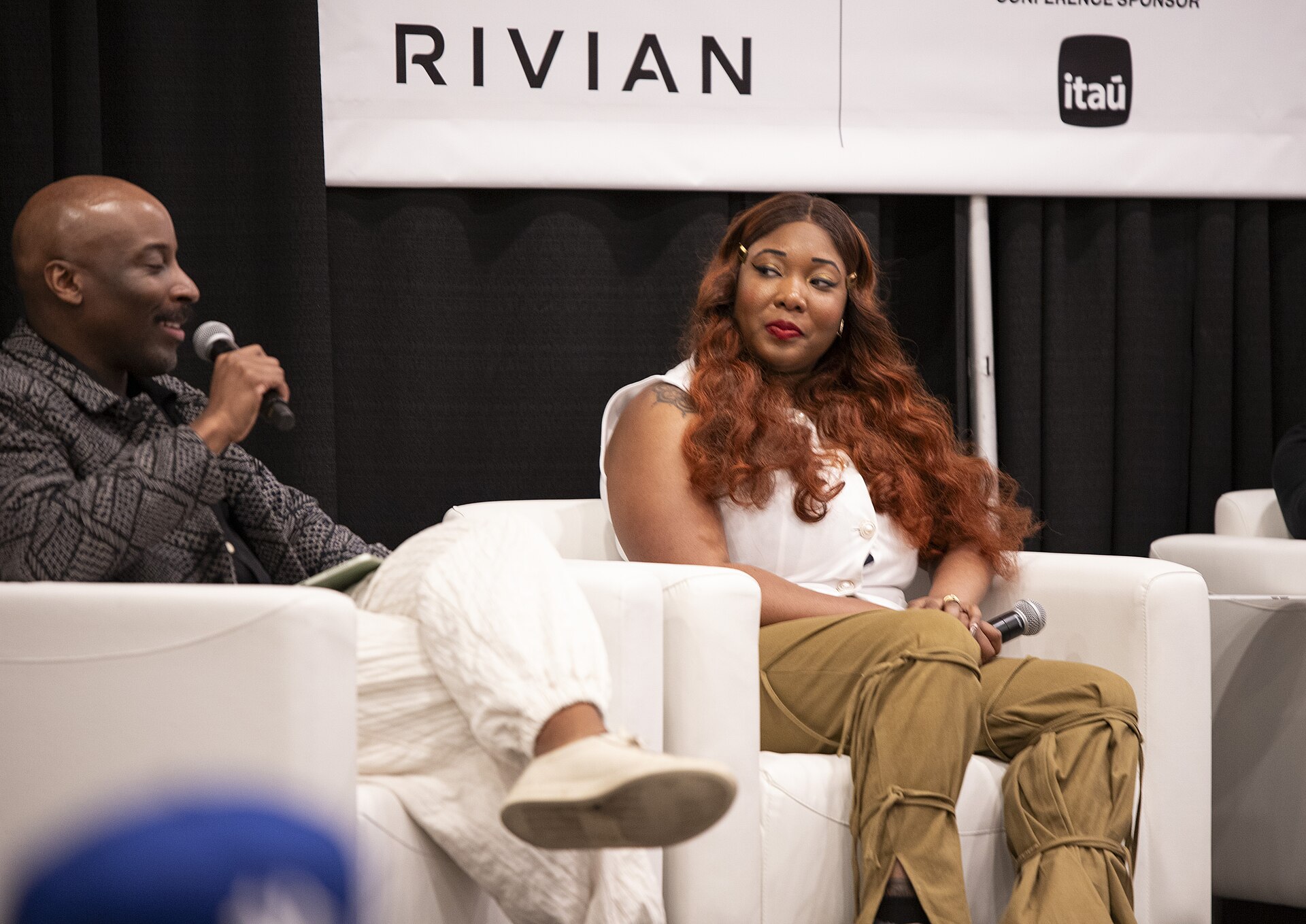 Bomo Piri and Vicky Casis at the 2025 South by Southwest festival.