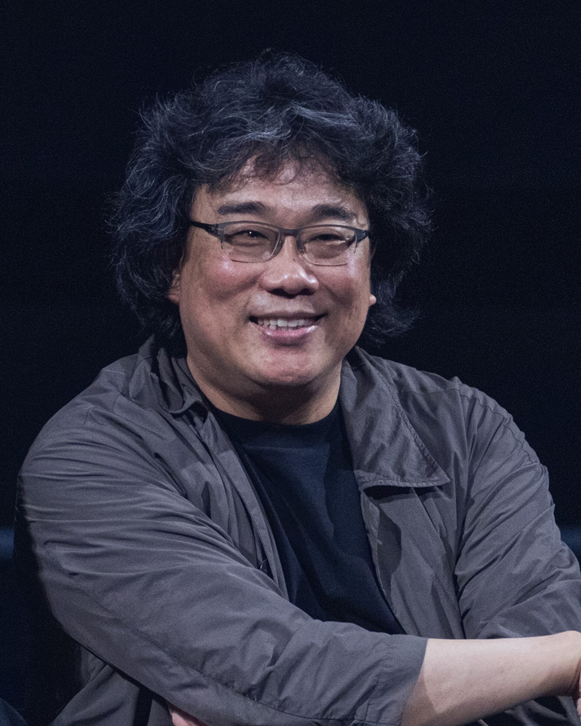 Bong Joon Ho during a panel for Okja in Los Angeles, California.
