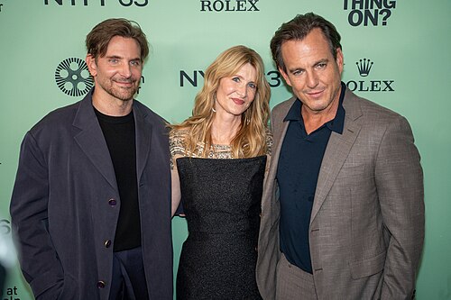 Bradley Cooper Laura Dern and Will Arnett at the 63rd annual New York Film Festival at Lincoln Center in 2025 for the film Is This Thing On?