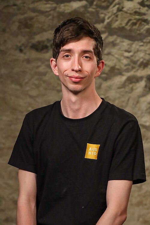 Brandon Davis at SXSW in March 2024. Taken as part of the WikiPortraits project.