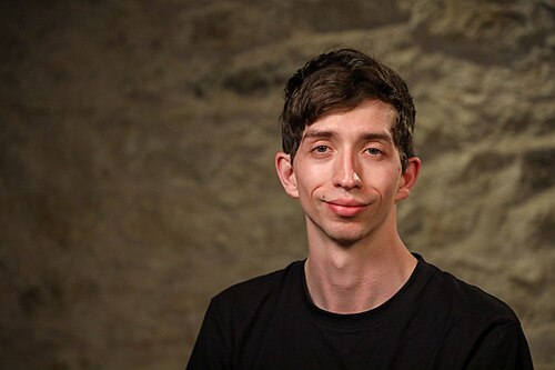 Brandon Davis at SXSW in March 2024. Taken as part of the WikiPortraits project.