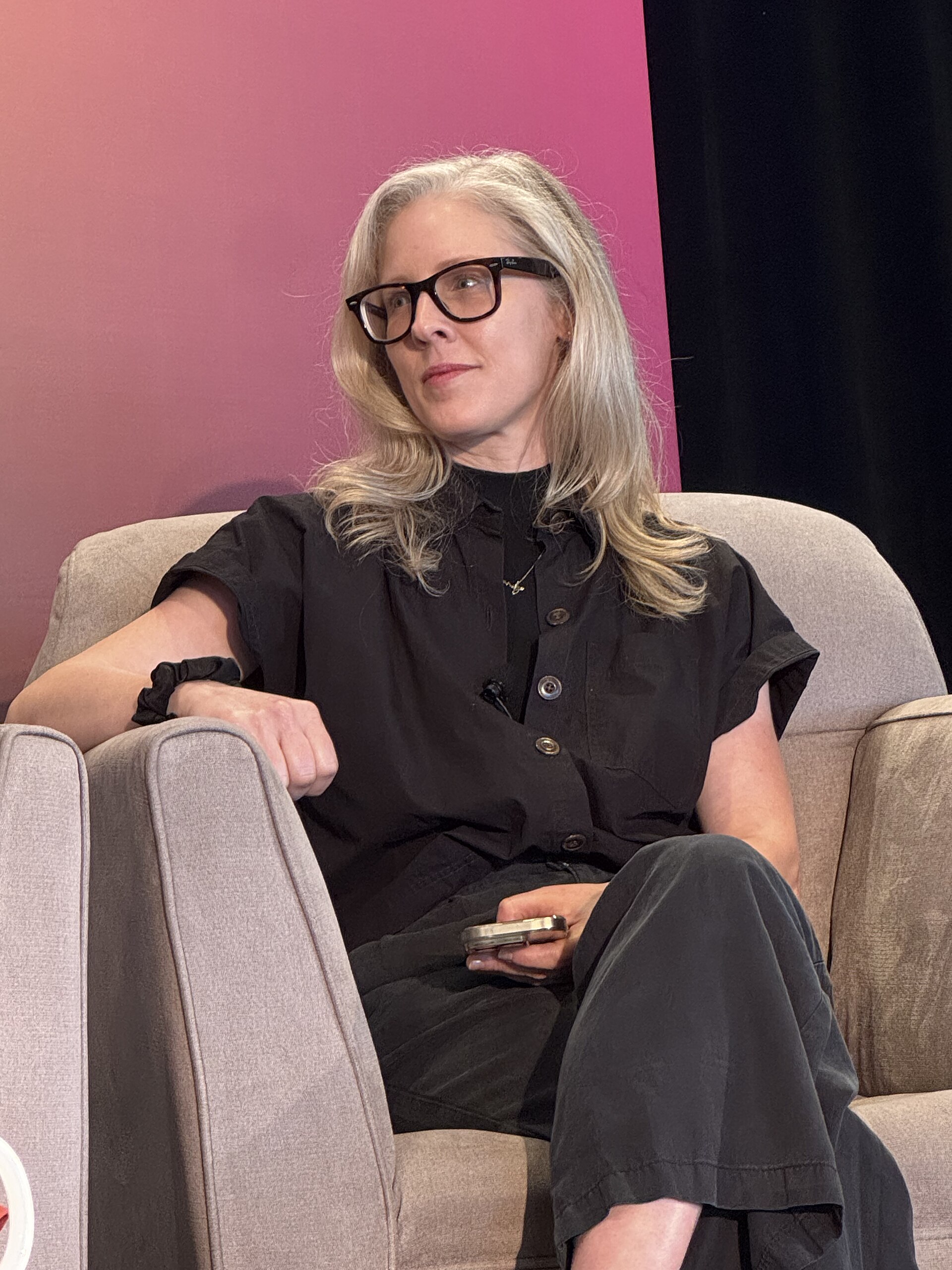 Brandy Zadrozny, Senior Reporter at NBC News, speaking at the 2025 Knight Media Forum in Miami, Florida in February 2025