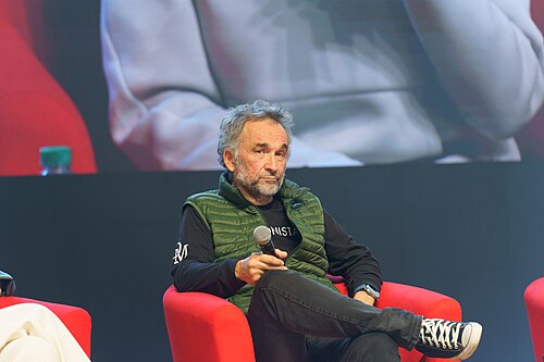 Branko Brkic, Editor-in-Chief of Daily Maverick, speaking at the International Journalism Festival 2024 in Perugia, Italy on a panel called Disarming disinformation: how leading international editors are responding to information pollution in a pivotal year for democracy.