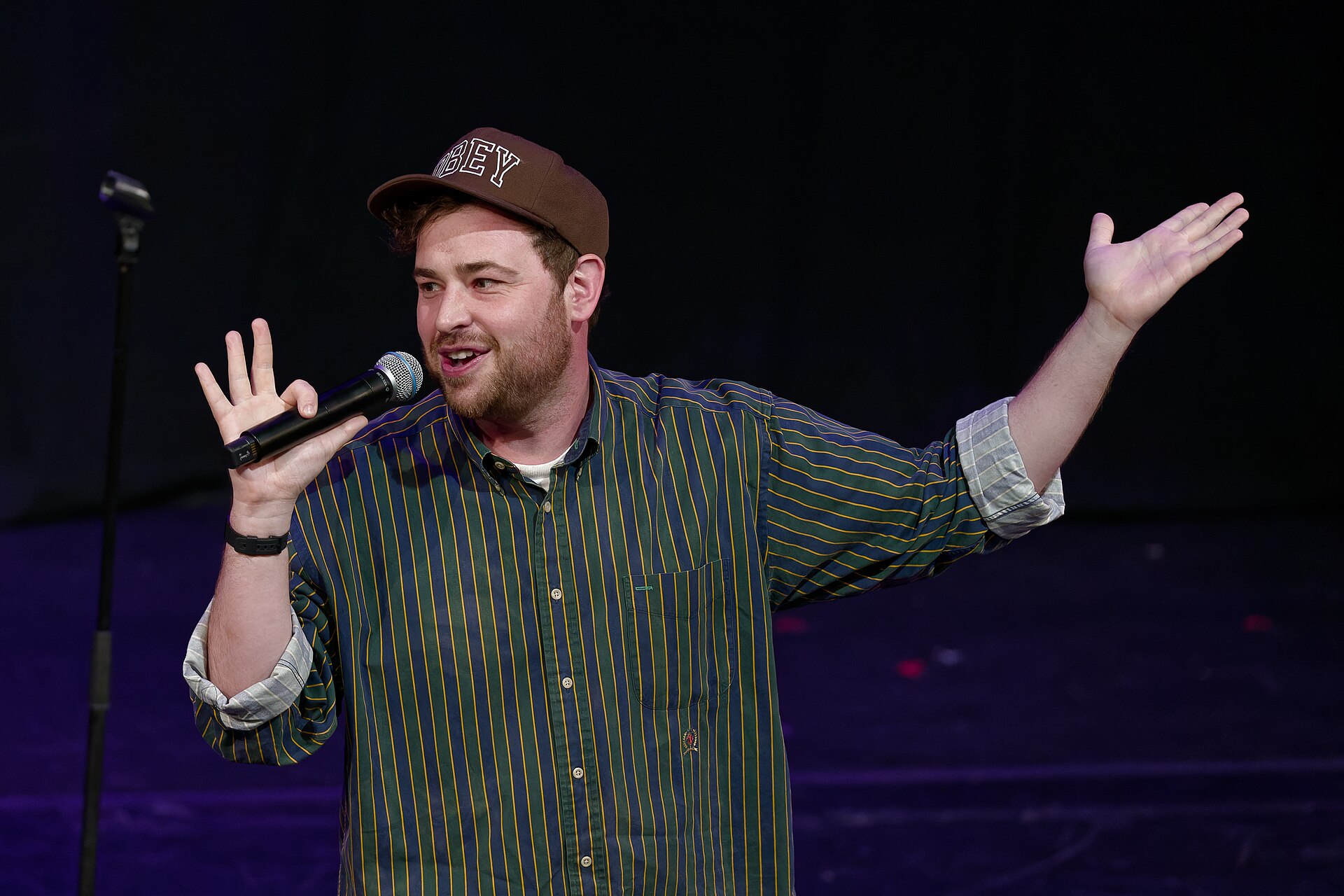Brennan Reece, comedian, at the 2024 Edinburgh Festival Fringe in the show, Best of Fest.