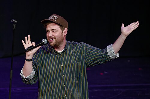 Brennan Reece, comedian, at the 2024 Edinburgh Festival Fringe in the show, Best of Fest.