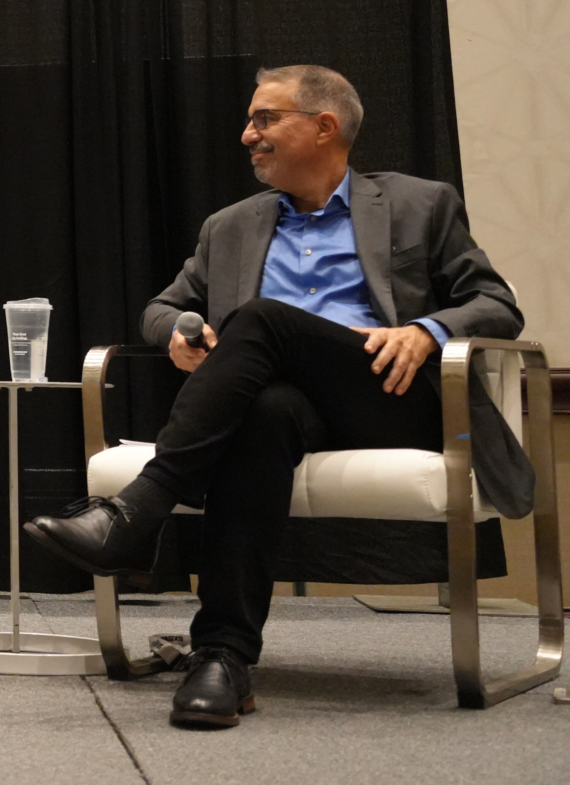 Jose Morey, Lili Gangas, Nora Benavidez, Brian Gonzalez (l-r), panel at SXSW 2025 in Austin, Texas. Building Responsible Tech with the Latinx Community.