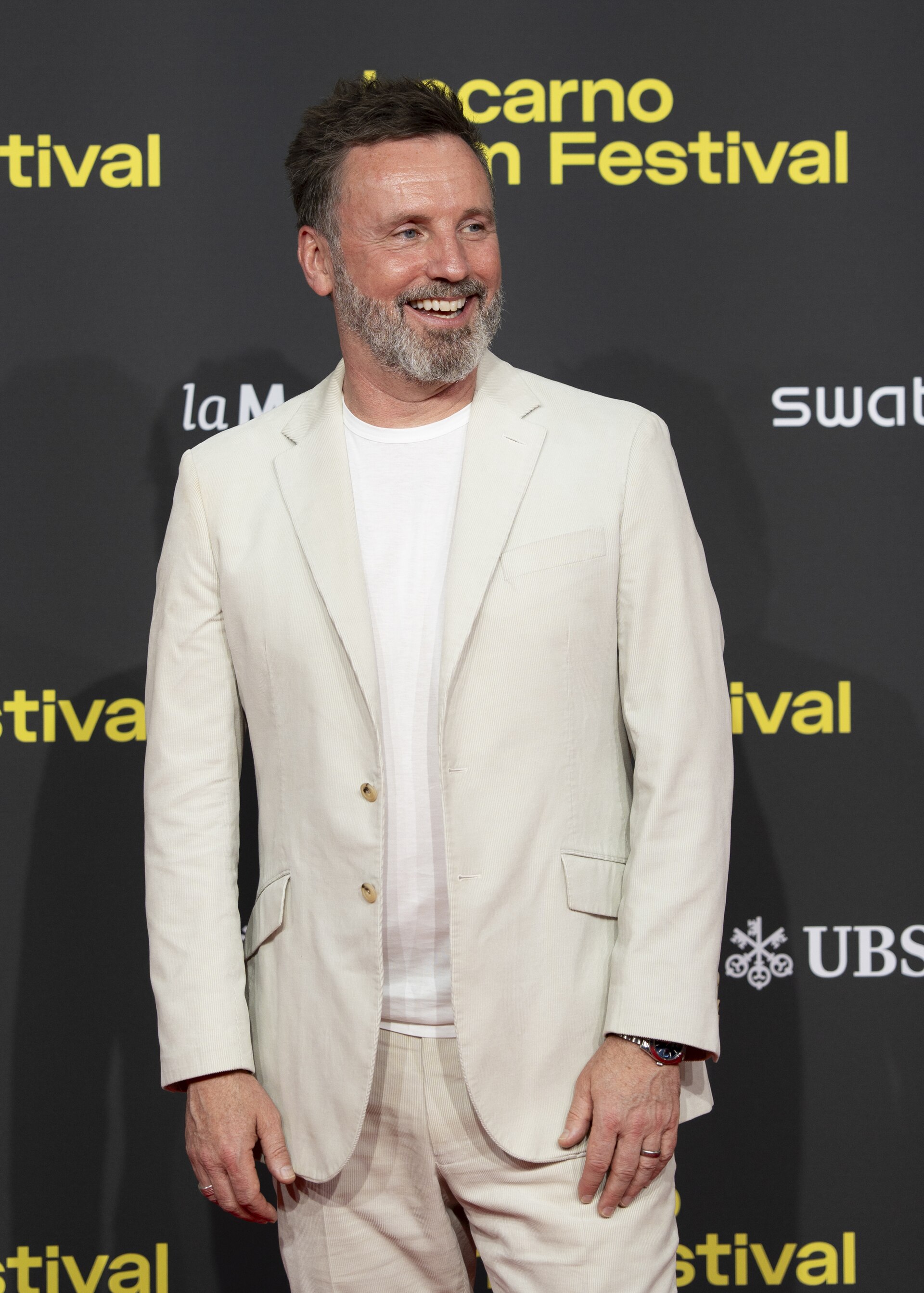 Director Brian Kirk at the 78th Locarno Film Festival red carpet for Dead of Winter