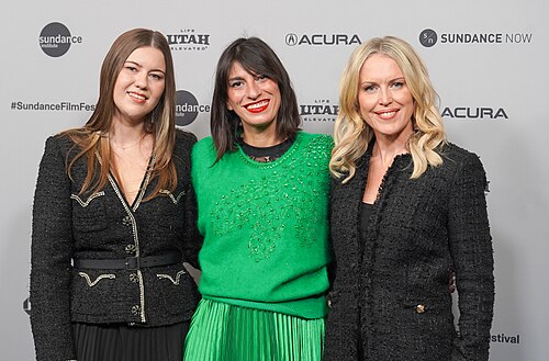 Brittany Higgins, Catalina Ruiz-Navarro and Jennifer Robinson at Silenced premiere at the 2026 Sundance Film Festival