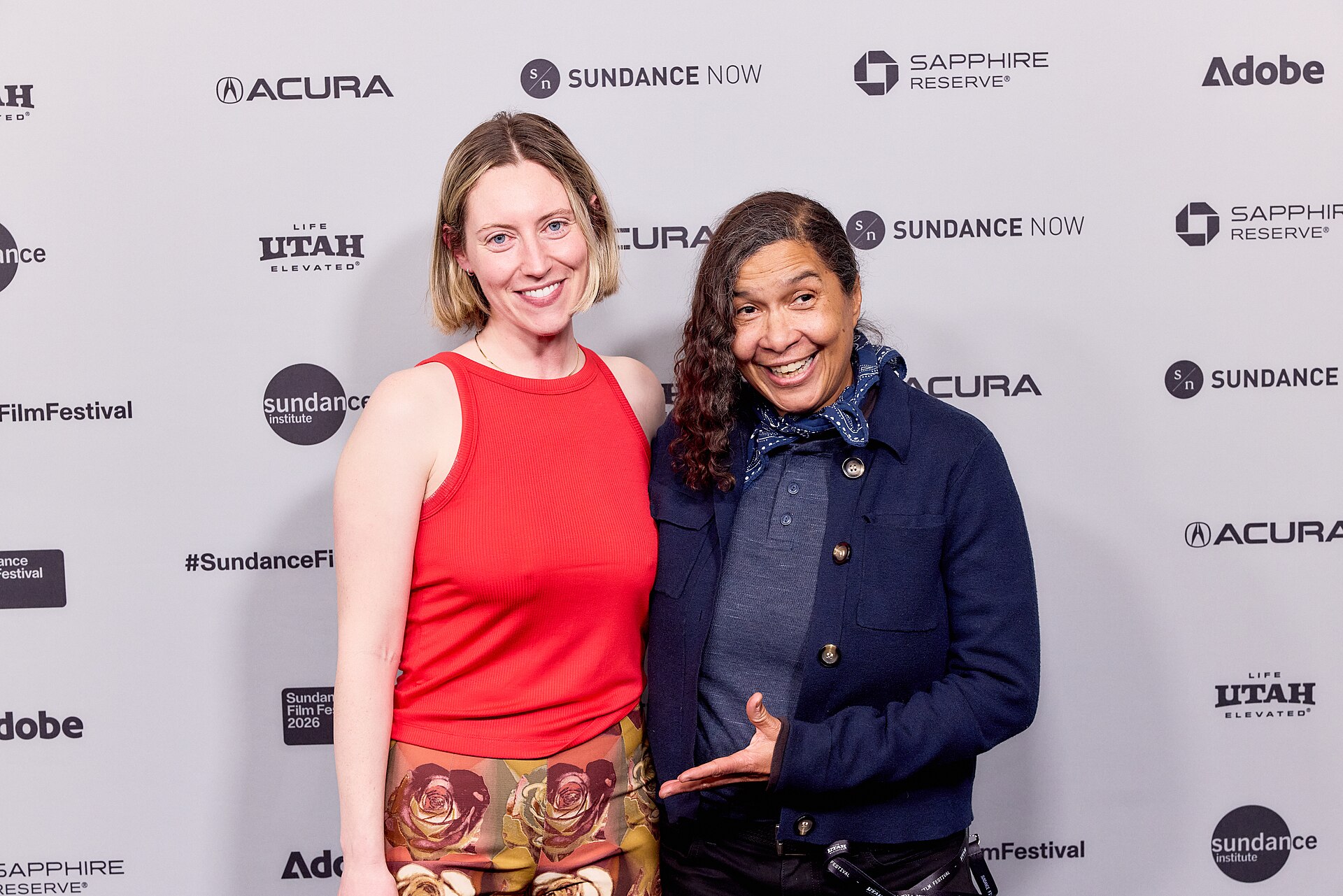 Brydie O'Connor and Shari Frilot at the 2026 Sundance Film Festival for Barbara Forever