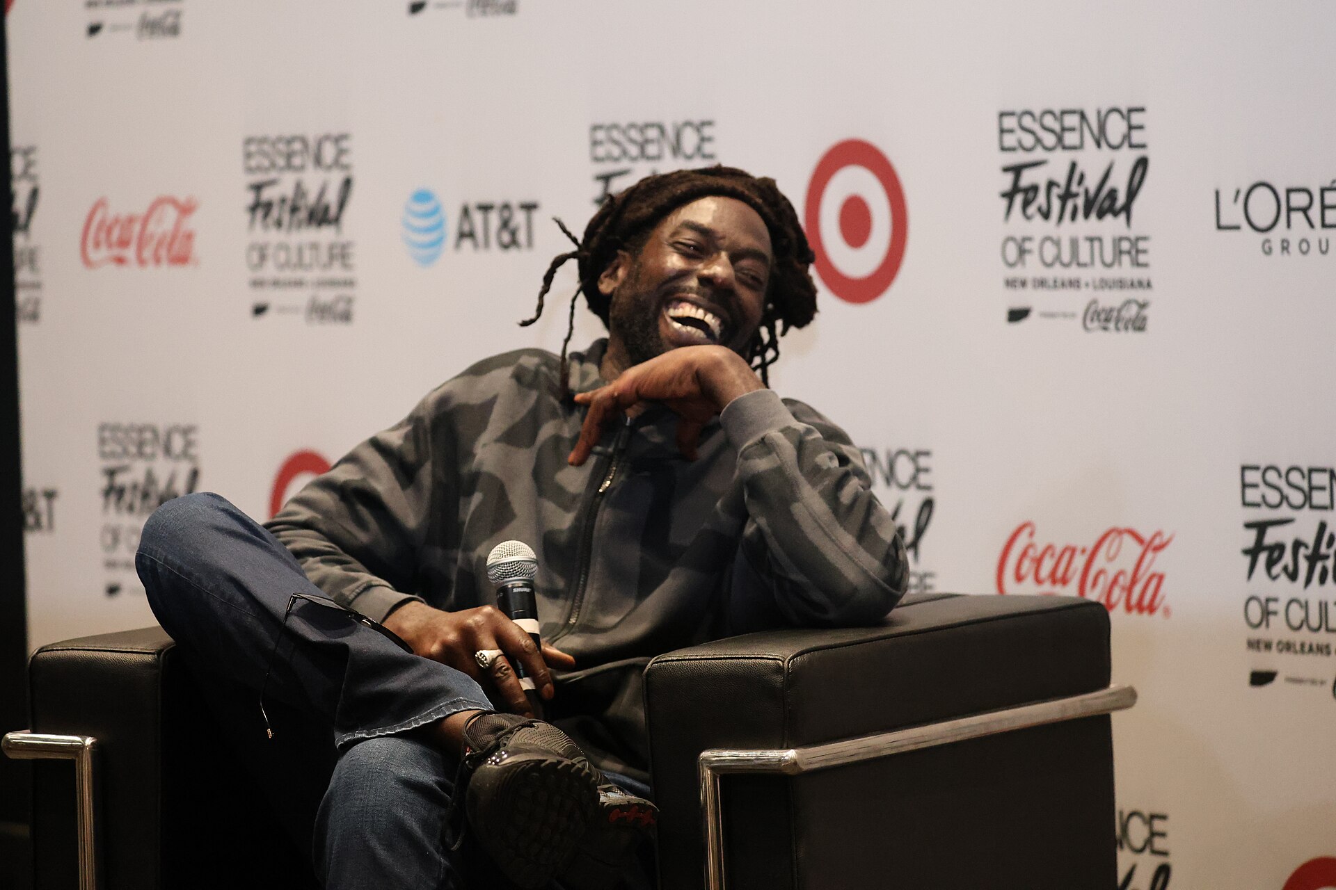 Buju Banton backstage at Essence Fest 2025