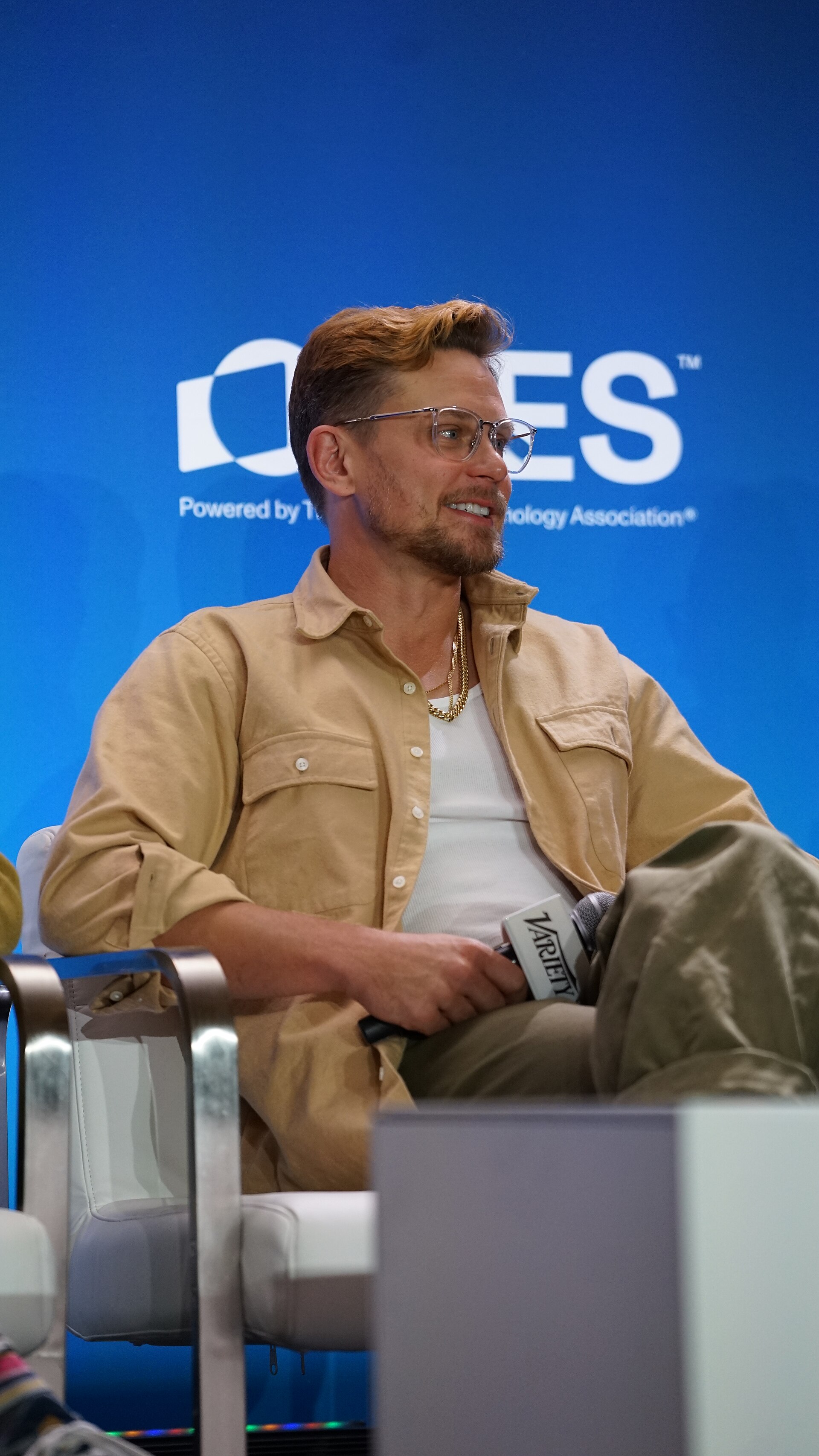 Billy Magnussen at CES 2026 in Las Vegas, NV for [First Look: Go Behind the Scenes of The Audacity]