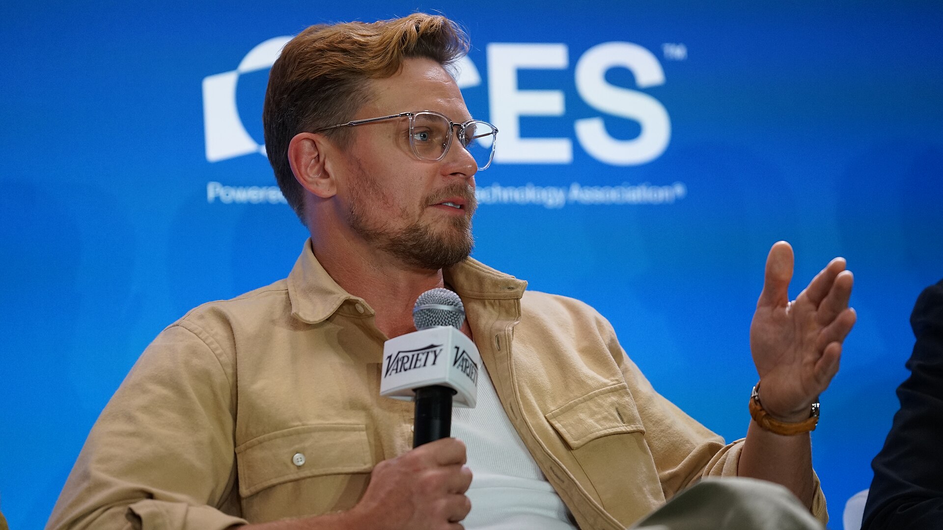 Billy Magnussen at CES 2026 in Las Vegas, NV for [First Look: Go Behind the Scenes of The Audacity]