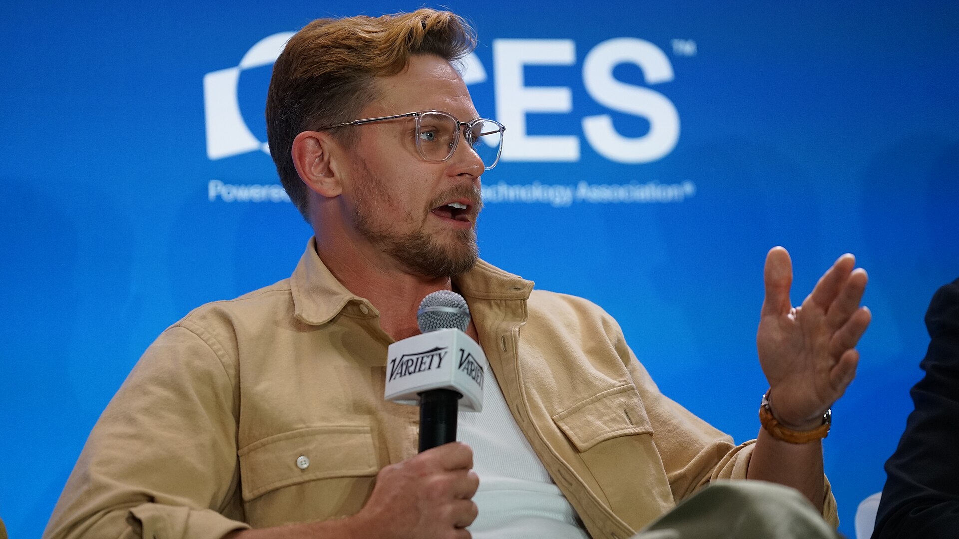 Billy Magnussen at CES 2026 in Las Vegas, NV for [First Look: Go Behind the Scenes of The Audacity]