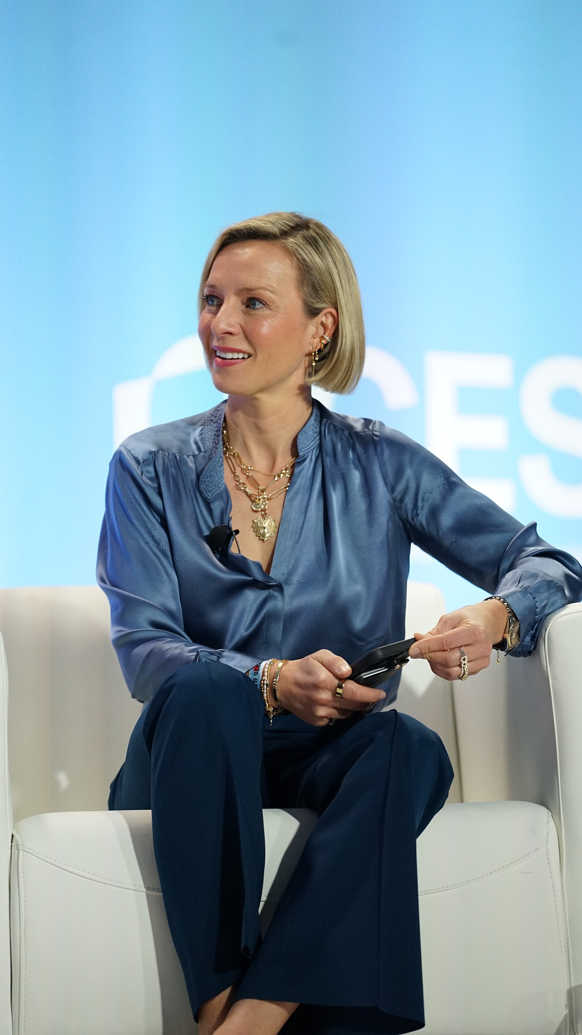 Caroline Hyde at CES 2026 in Las Vegas, NV for "Back to the Future: Tech’s Nostalgic Revolution"