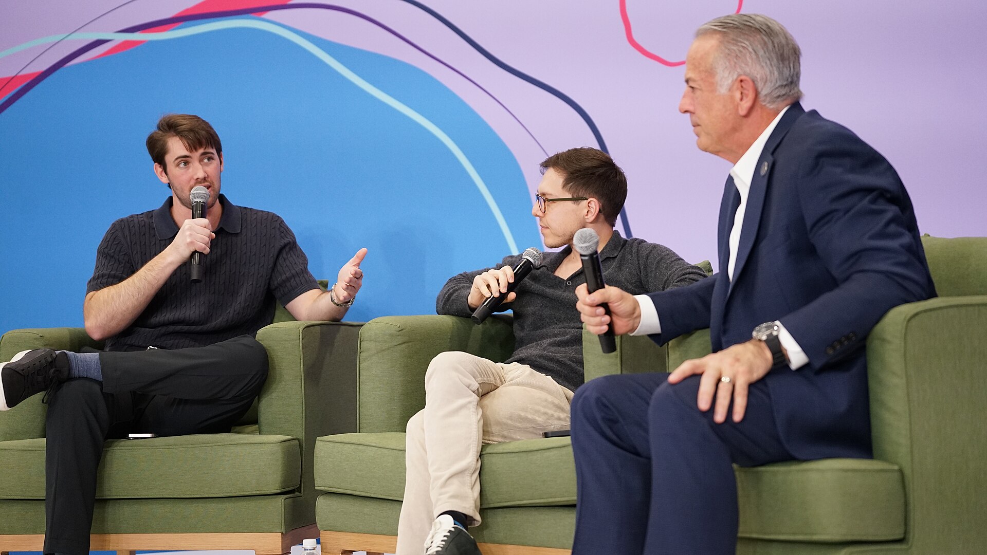 Joe Lombardo interviewed by Iced Coffee Hour hosts Graham Stephan and Jack Selby at CES 2026 (January 8, 2026)