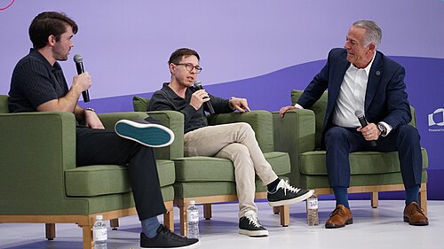 Joe Lombardo interviewed by Iced Coffee Hour hosts Graham Stephan and Jack Selby at CES 2026 (January 8, 2026)