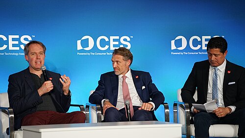 Jacob DeWitte, JoeBen Bevirt, J.P. Nauseef at CES 2026 for "Manufacturing the Future: Energy. Mobility. AI., presented by JobsOhio"