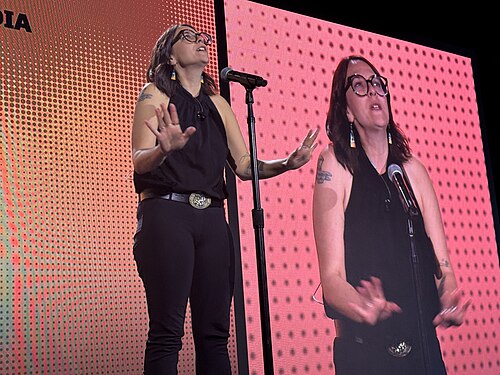 Caitlin McGlade, Investigative Reporter at The Arizona Republic, speaking at the 2025 Knight Media Forum in Miami, Florida in February 2025
