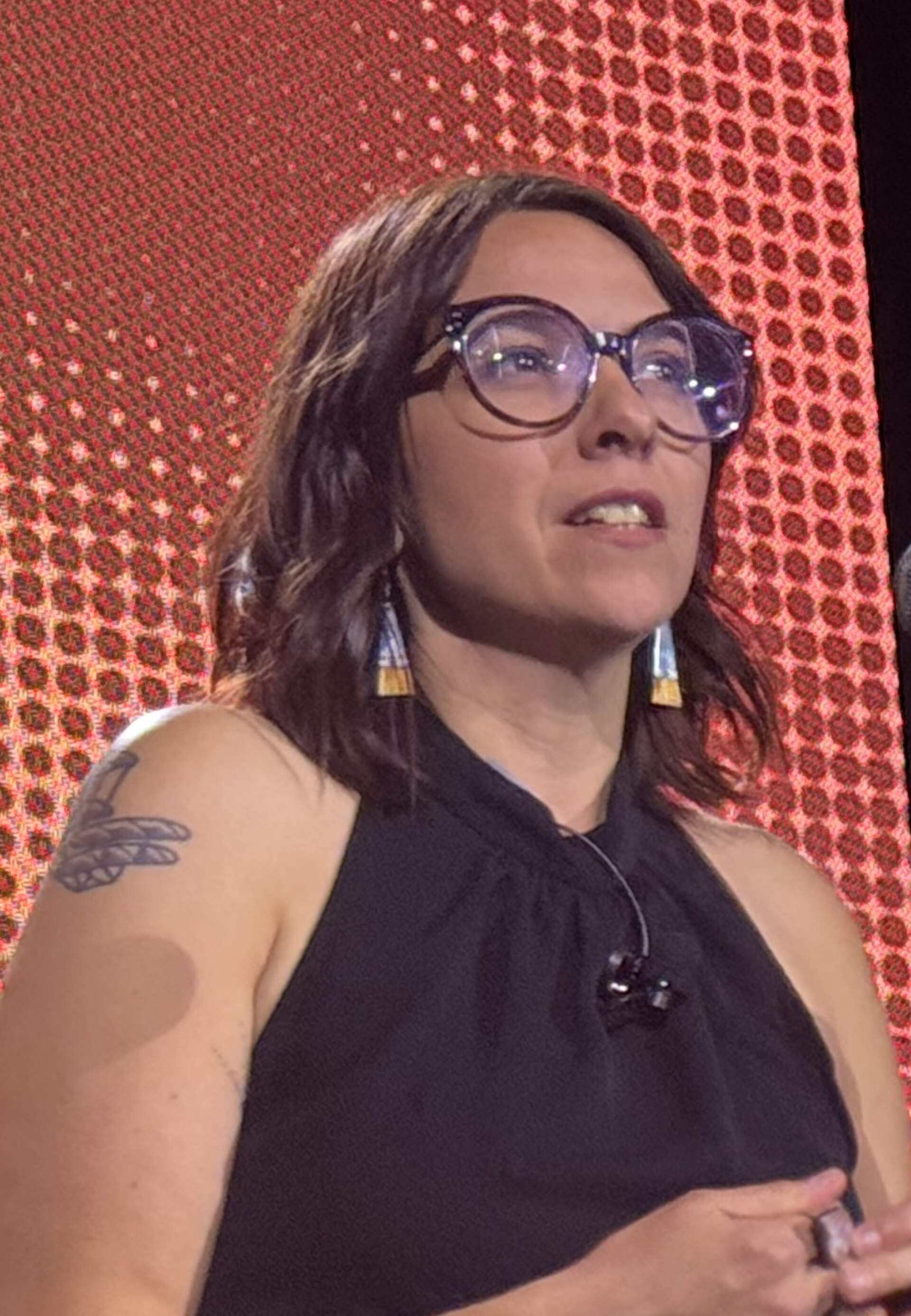 Caitlin McGlade, Investigative Reporter at The Arizona Republic, speaking at the 2025 Knight Media Forum in Miami, Florida in February 2025