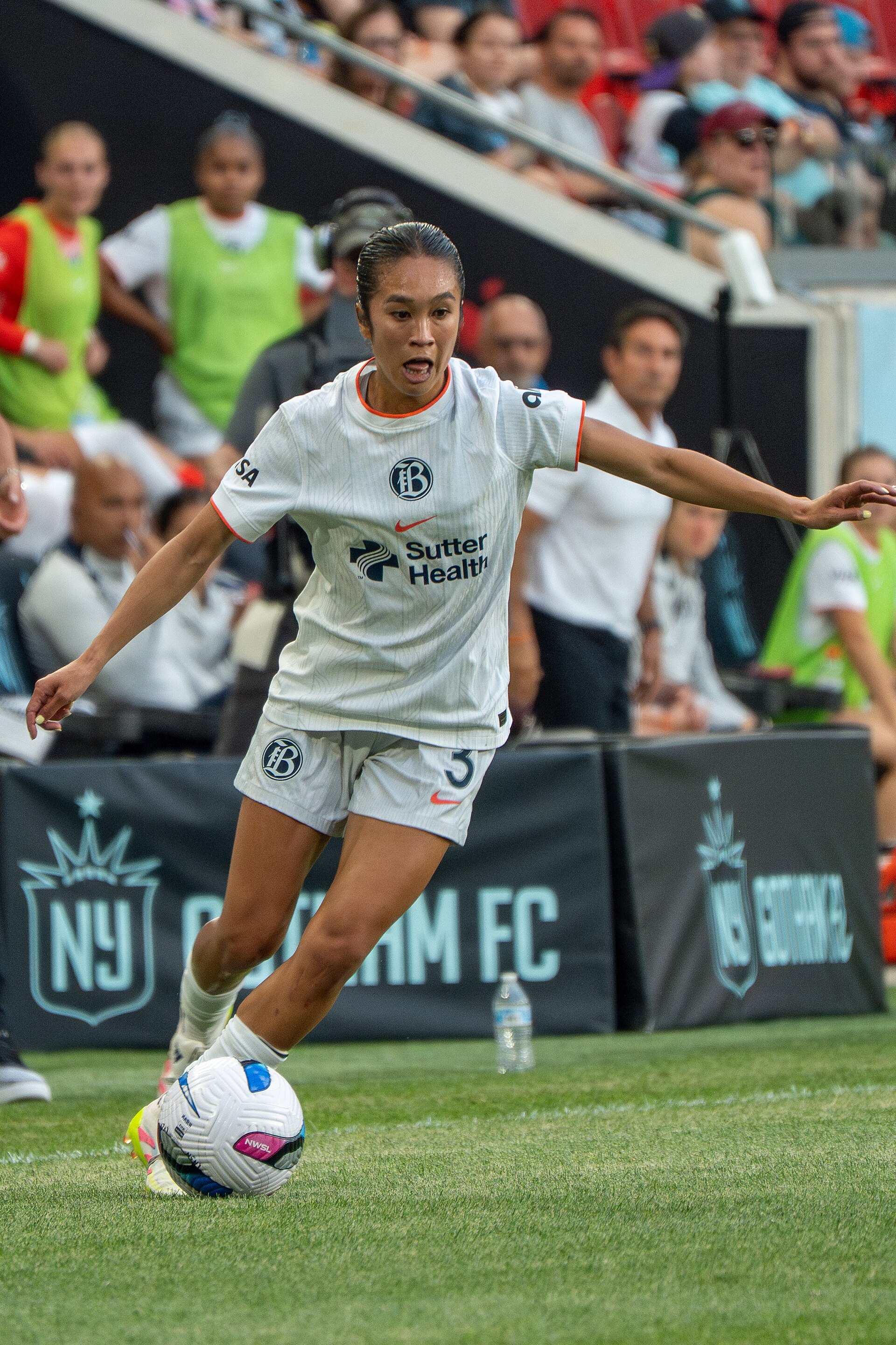 Caprice Dydasco during Gotham FC vs Bay FC on 6.21.25