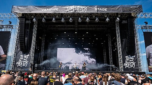 Carcass performing at Tons of Rock, Oslo, Norway, 2025