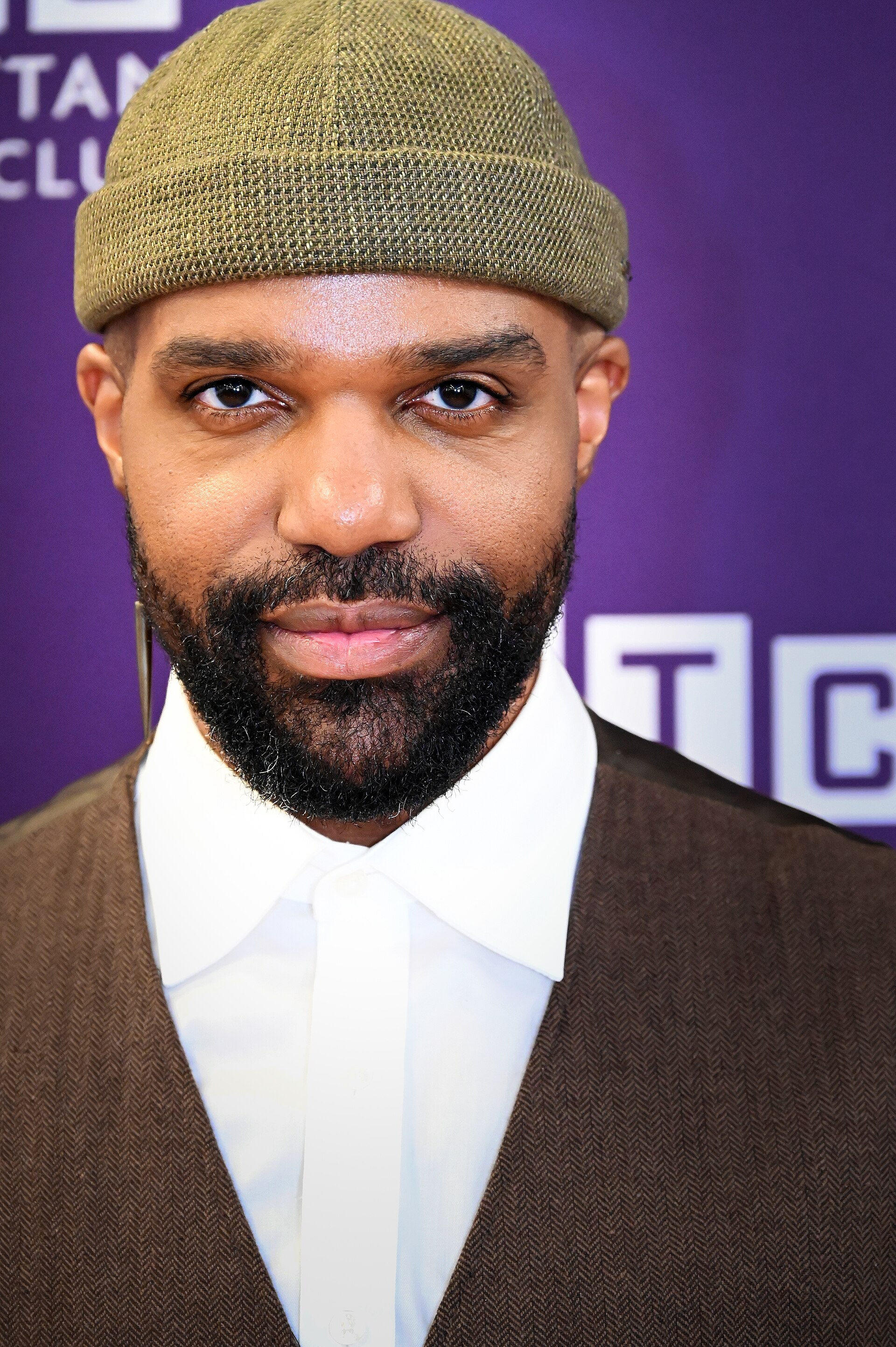 Carl Clemons-Hopkins at a press event for "The Balusters" in Manhattan Theatre Club studios, 2/26/26