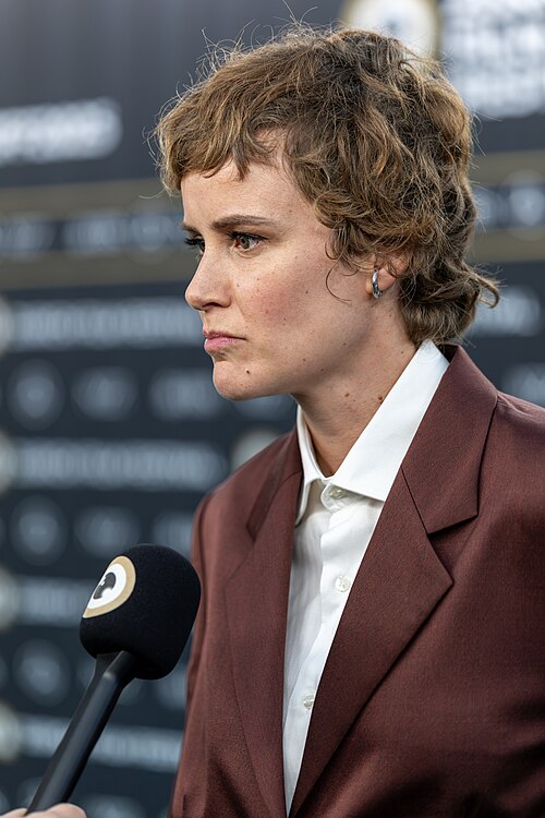 Carla Juri on the Green Carpet at the 2025 Zurich Film Festival.