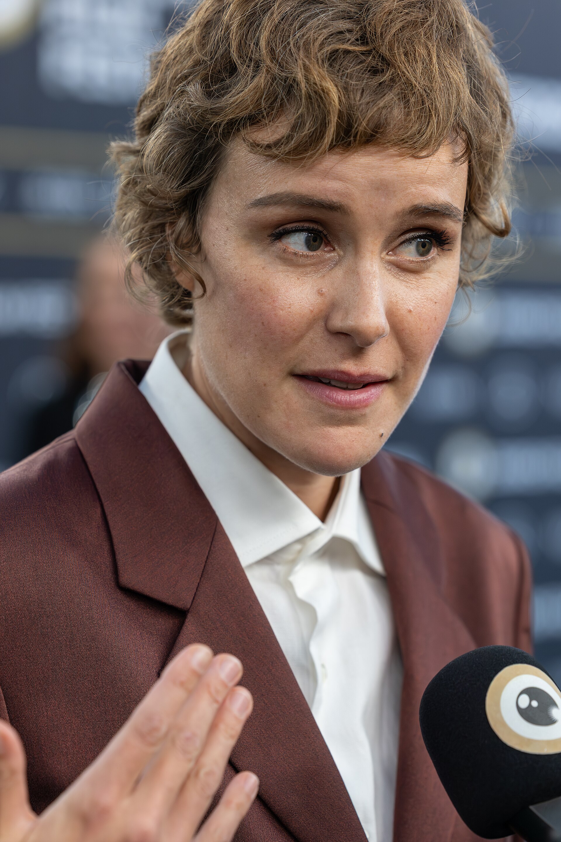 Carla Juri on the Green Carpet at the 2025 Zurich Film Festival.