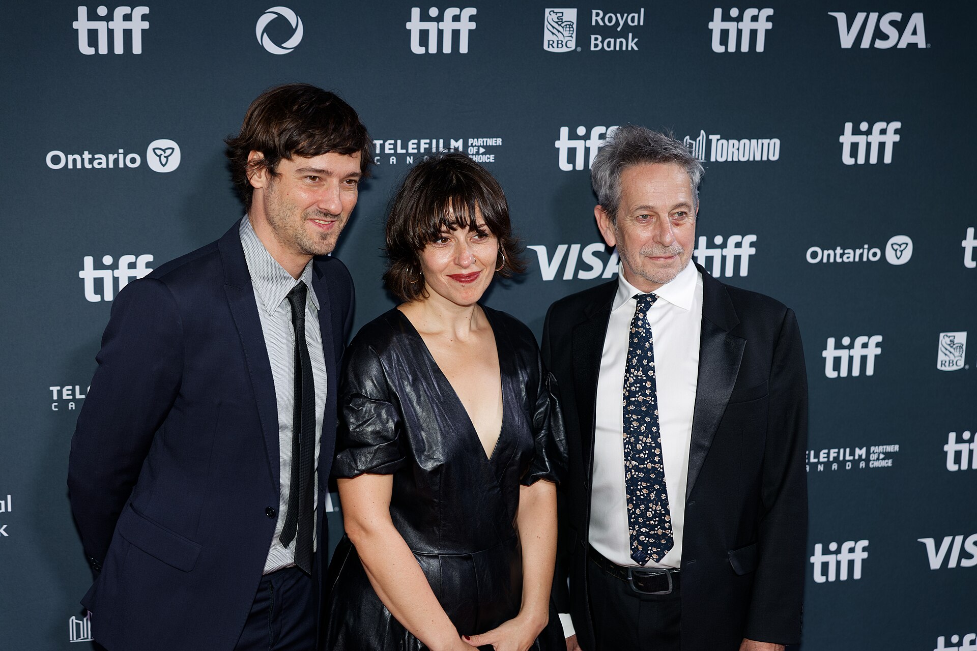 Carlos Marques-Marcet, Mònica Almirall, and Alfredo Castro at the 2024 Toronto International Film Festival (TIFF) for the movie They Will Be Dust.