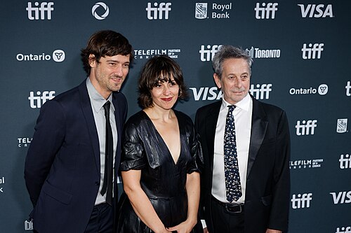 Carlos Marques-Marcet, Mònica Almirall, and Alfredo Castro at the 2024 Toronto International Film Festival (TIFF) for the movie They Will Be Dust.