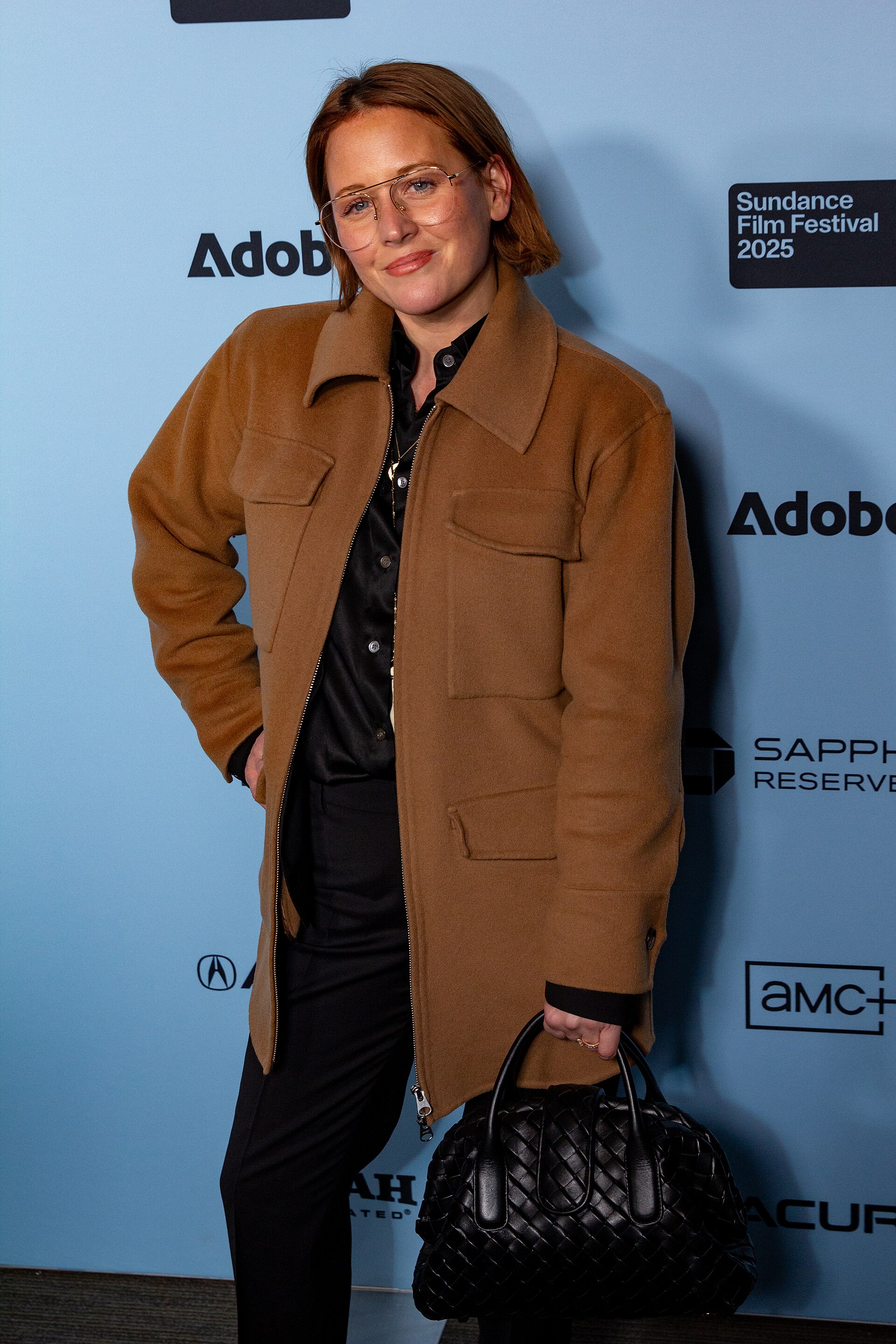 Carmen Navis, producction designer, at the 2025 Sundance Film Festival for the movie If I Had Legs I'd Kick You.