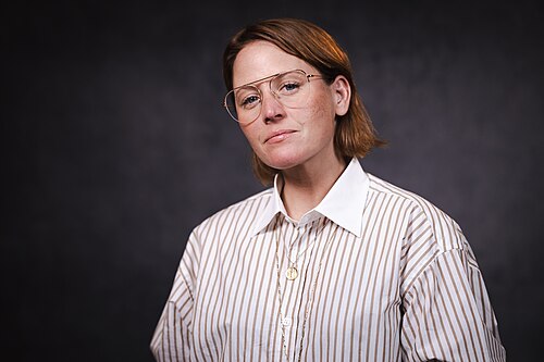 Carmen T Navis portrait at WikiPortraits Studio at Sundance 2025