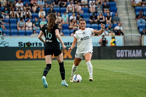 Caroline Conti during Gotham FC vs Bay FC on 6.21.25