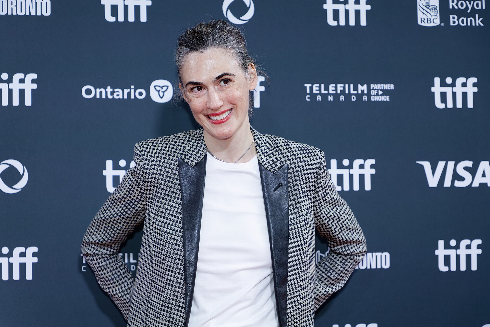 Caroline Kessler at the 2024 Toronto International Film Festival (TIFF) for the movie Takin' Care of Business.