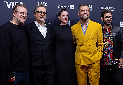Cast and crew at the 2025 Toronto International Film Festival (TIFF) for the movie Secret Agent.