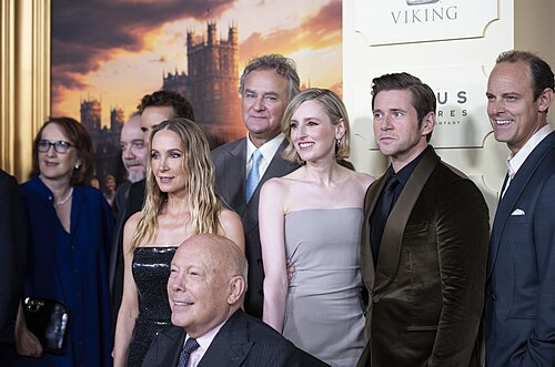 Cast of at September 2025 Downton Abbey: The Grand Finale Premiere in New York.