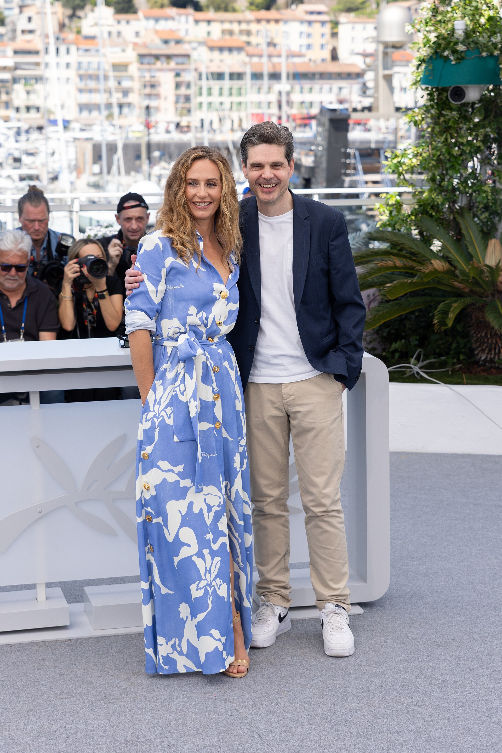 Cecile de France and Yann Gozlan
 at the 2025 Cannes Film Festival